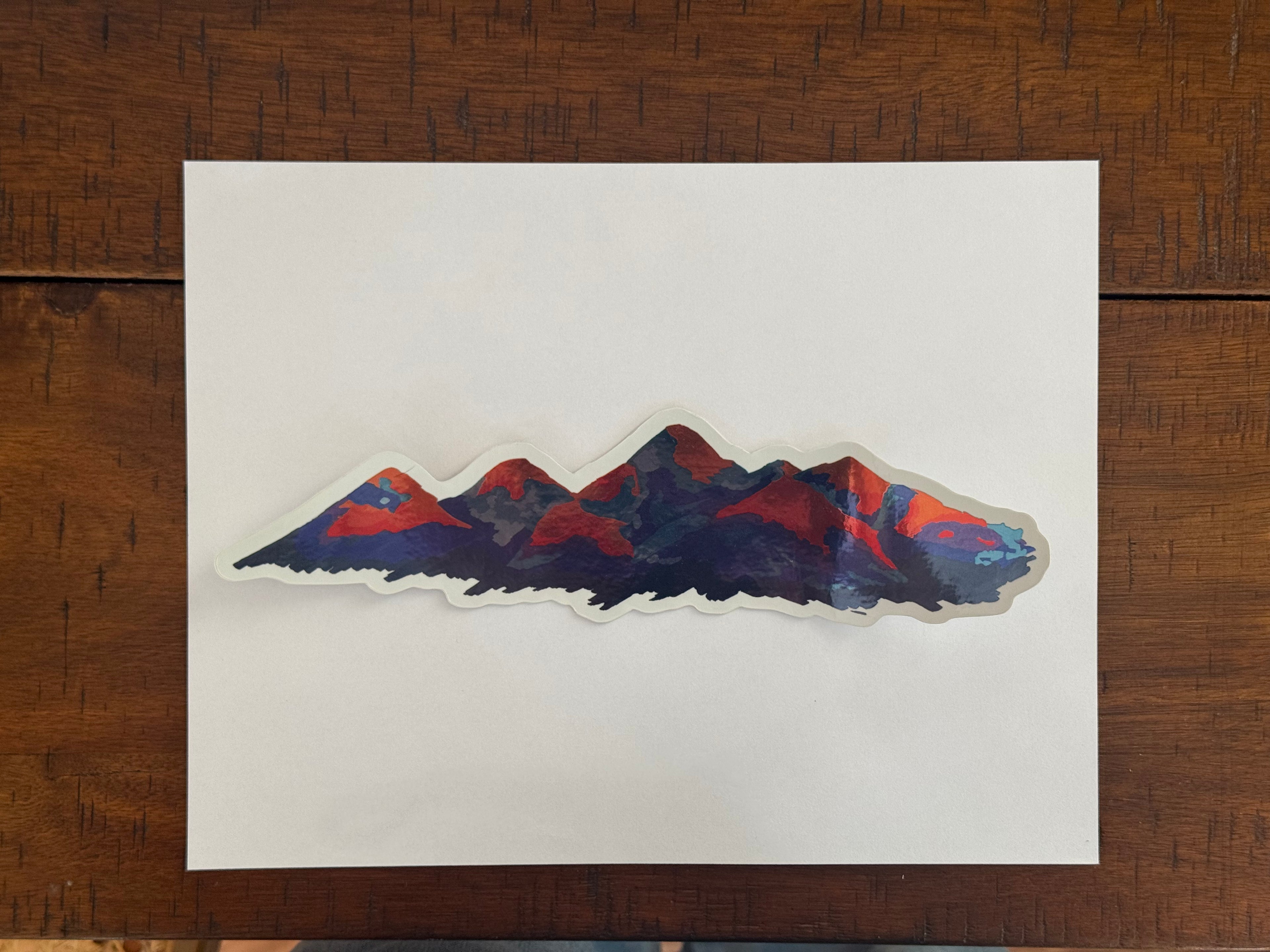 Colorful Mountain Sticker