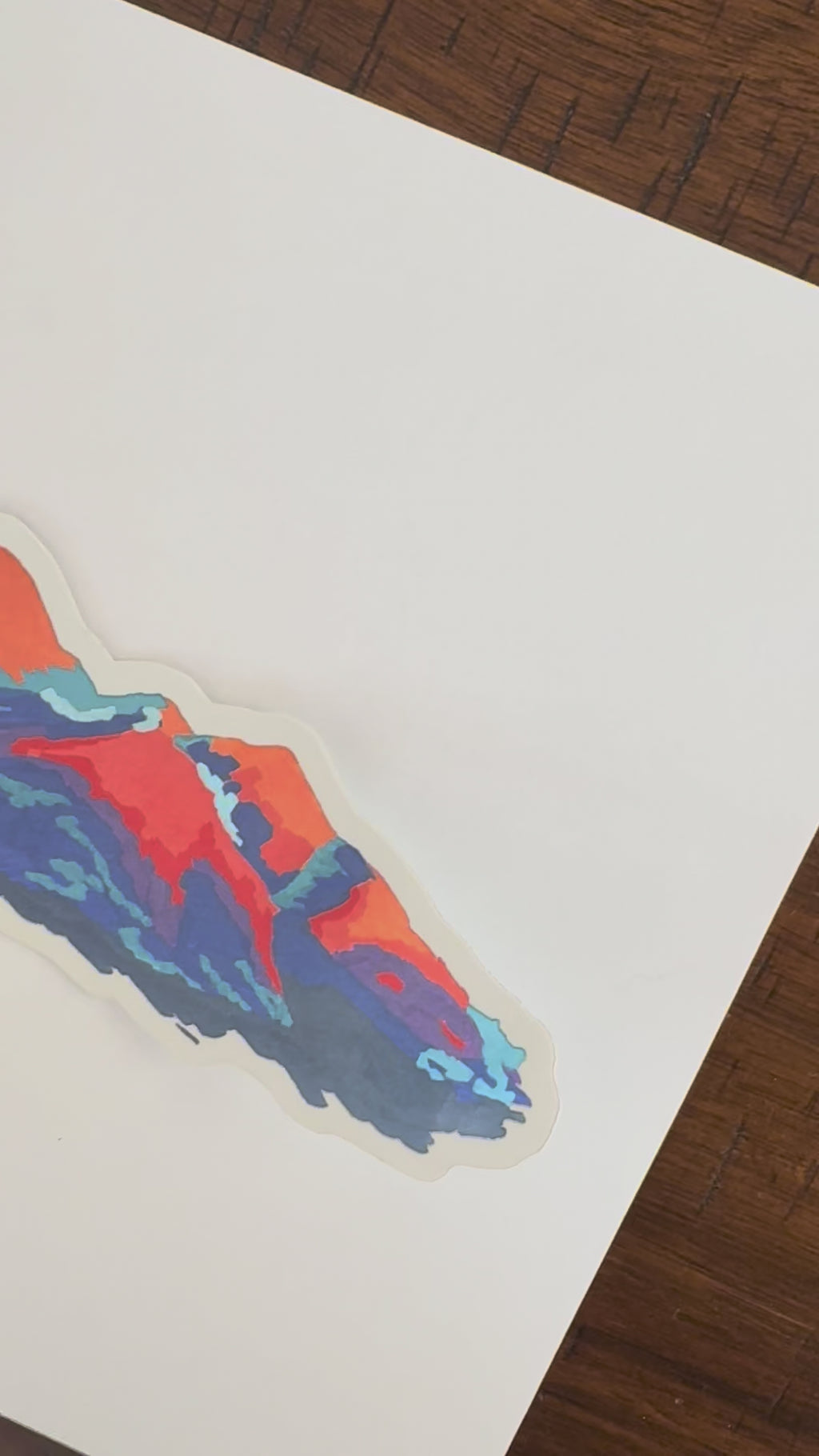 Colorful Mountain Sticker
